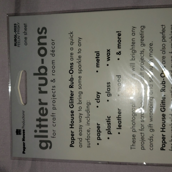 Feelin Frisky Glitter Rub-Ons - Picture 6 of 8